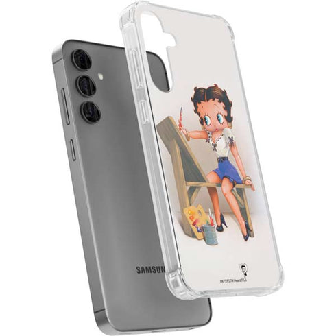 Betty Boop The Artist Galaxy S24 Plus Clear Case